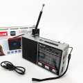 Радио GOLON RX-8866 цифровой портативный радиоприемник с фонариком функцией PowerBank. Цвет: белый