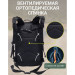 Тактичний рюкзак Tactic 1000D для військових, полювання, риболовлі, походів, подорожей та спорту. Колір чорний