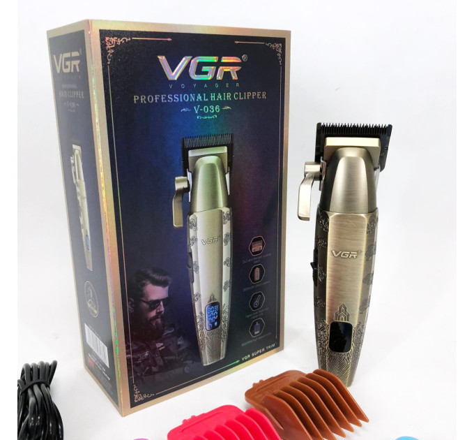Акумуляторна машинка для стрижки VGR V-036