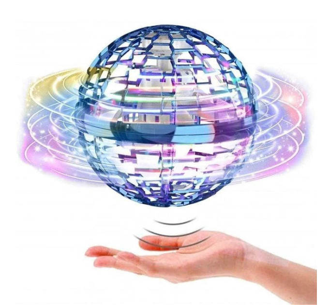 Летающий шар спиннер светящийся FlyNova Pro Gyrosphere игрушка мяч бумеранг, игрушка летающий шар