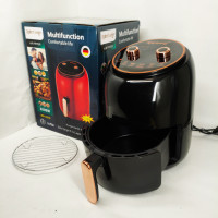 Электро Фритюрница безмасляная Rainberg RB-2318 3800Вт с съёмной корзиной 8.5л до 30 мин Black