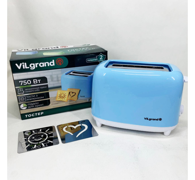 Тостер VILGRAND VT0722P Blue