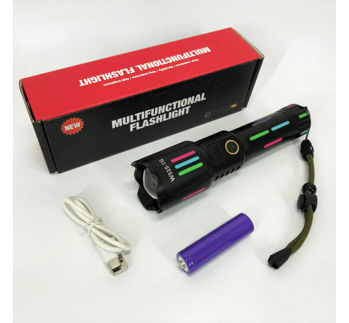 Фонарь NIGHT VISION FLUORESCENCE W515-PM10-TG, Сверхмощный фонарик, Подствольный фонарик