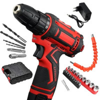 Аккумуляторный шуруповерт с насадками KRAFFTEC 24V