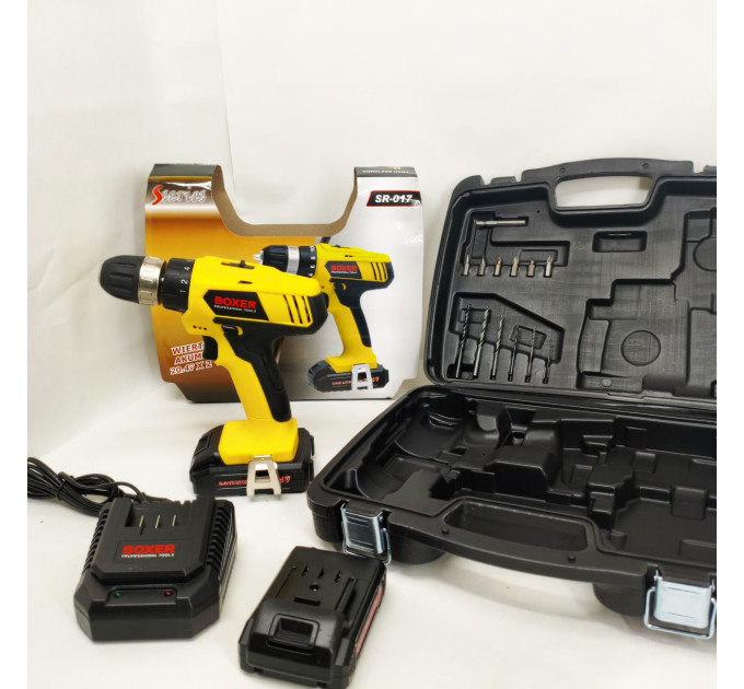 Портативный аккумуляторный шуруповерт Boxer SR-017 20В