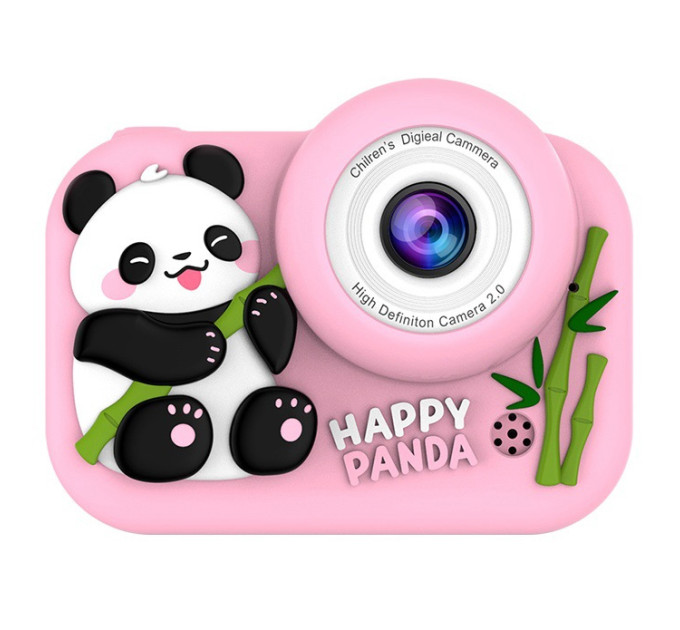 Детский фотоаппарат Панда Pink