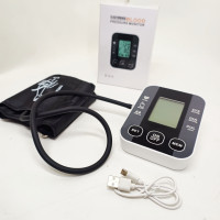 Автоматический тонометр для измерения давления с работой от батареек USB ЖК-дисплеем индикатором заряда