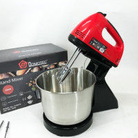 Миксер ручной с чашей Domotec R6637R 2 литра 250 Вт, Миксер стационарный с чашей из нержавейки