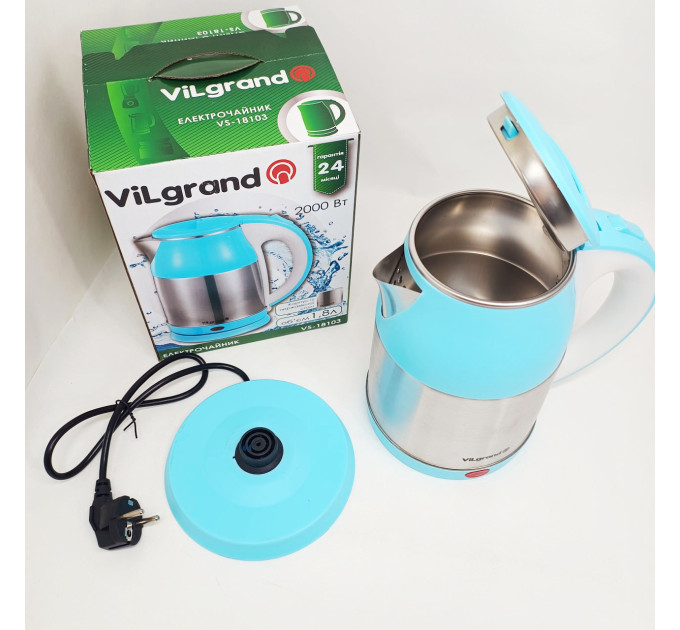 Електрочайник Vilgrand VS-18103 blue 1.8л