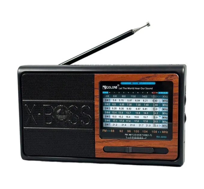Радиоприемник GOLON RX-3050 с аккумулятором 6Вт 8 часов работы Brown