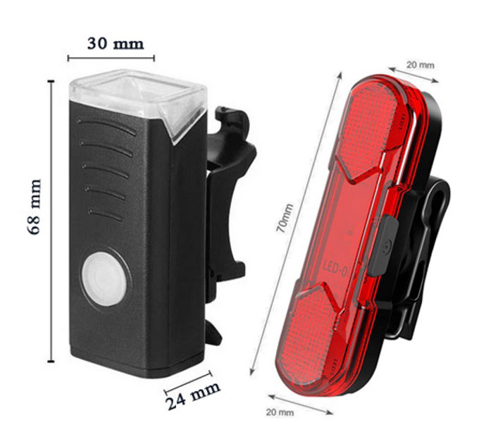 Велофонарь BSK-HY027-XPG, STOP-5SMD(red), Мигалка с аккумулятором на велосипед, Мигающий велофонарь