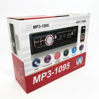 Автомагнитола MP3 1095/7336 BT ISO со съемной панелью 1DIN 4х50Вт, Автомобильная магнитола стерео звук