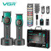 Комплект VGR 2 в 1 V-885 S2 GREEN, аккумуляторная машинка для стрижки и триммер