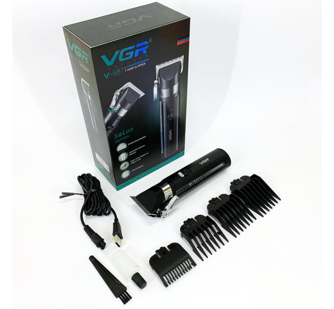 Акумуляторна машинка для стрижки VGR V-687