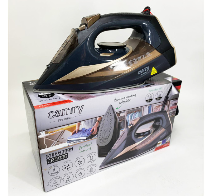 Паровой утюг Camry CR 5036 3400Вт