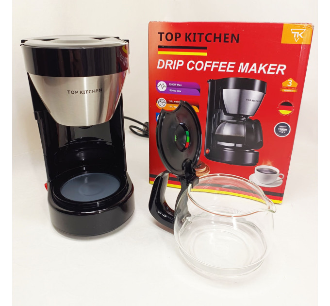 Крапельна кавоварка Top Kitchen 1200W TK00221 кава мелена 1л