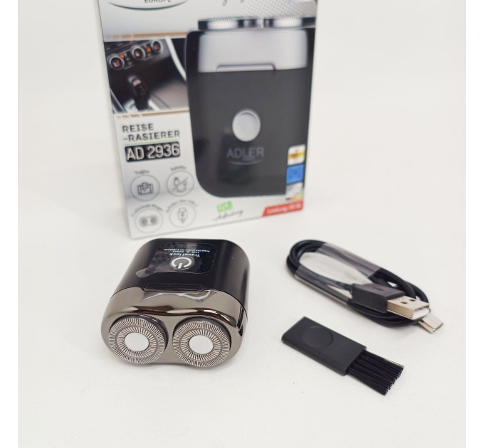 Дорожня бритва бездротова Adler AD 2936 з USB black