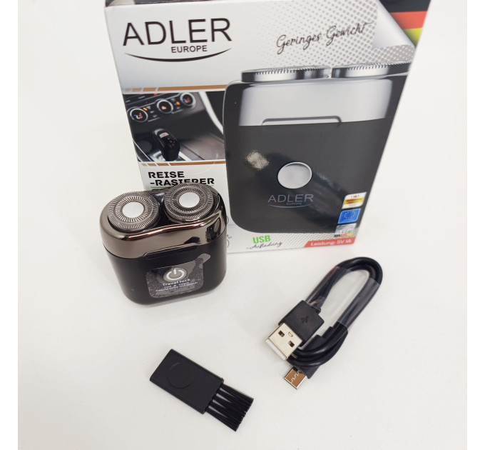 Дорожня бритва бездротова Adler AD 2936 з USB black