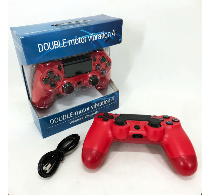 Джойстик DOUBLESHOCK для PS 4, бездротовий ігровий геймпад PS4/PC акумуляторний джойстик. Колір: червоний
