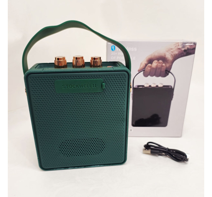 Колонка портативная STOCKWELL W2 BT Green