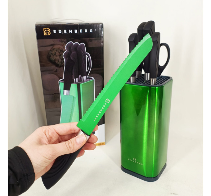 Набір ножів Edenberg EB-11027 7 предметів Green