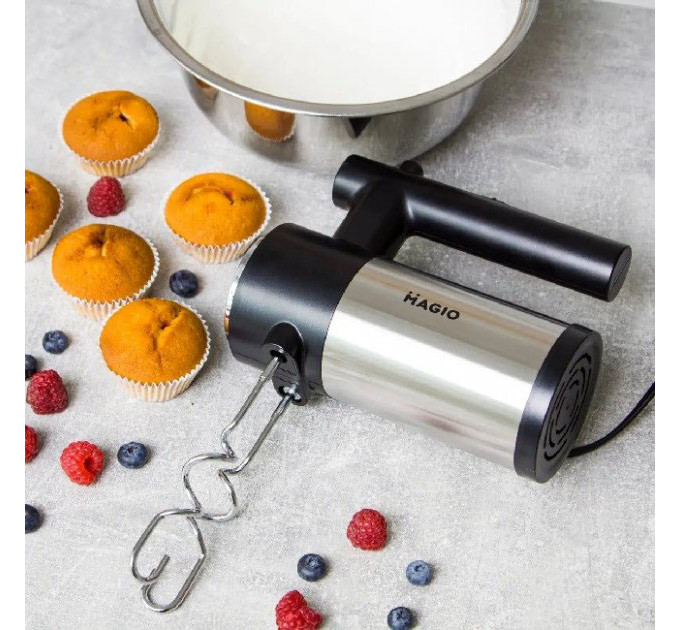Миксер ручной MAGIO МG-231 300 Вт, миксер для взбивания, ручной миксер для кухни, миксер для кухни