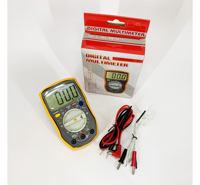 Мультиметр HAOYUE DT-33C Вимірювання: V (AC/DC), A (AC/DC), Ω, hFE, дзвінки. Data Hold, тест діодів
