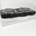 Плита електрична Suntera DP-1915 2 кВт, електроплита 2 конфорки, двокомфорочна плита Black