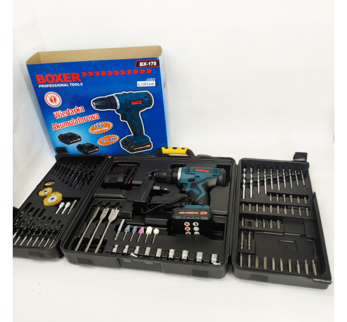 Портативний акумуляторний шуруповерт Boxer BX-178