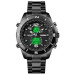 Часы наручные мужские SKMEI 1670BKWT BLACK-WHITE, Армейские часы противоударное