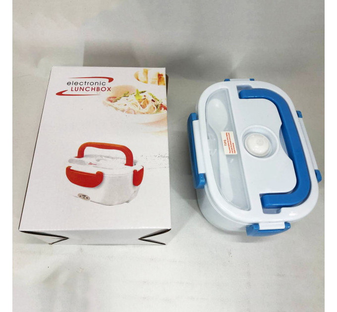 Ланч бокс електричний із підігрівом Lunch Heater 220 V Pro, ланч бокс від мережі. Колір: синій