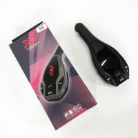 Автомобильный трансмиттер FM MOD. X7 BT модулятор Bluetooth Золотой, ФМ модулятор в машину. Цвет: черный