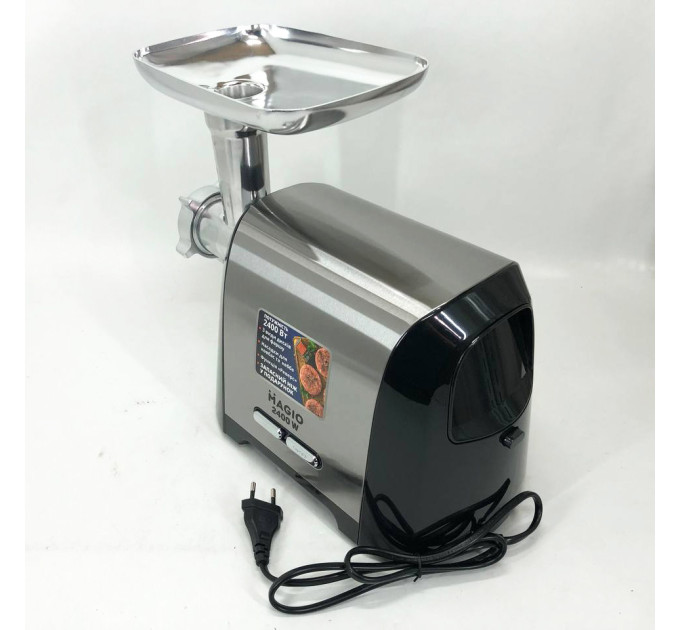 Мясорубка Magio MG-269 2400Вт мясорубка электрическая металл, мясорубка с металлическим редуктором
