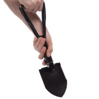 Лопата туристическая многофункциональная Shovel 009, мини лопата для кемпинга, саперная. Цвет: черный