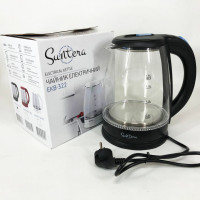 Стеклянный электрический чайник с подсветкой Suntera EKB-322B 1500 Вт чайники с подсветкой. Цвет: черный