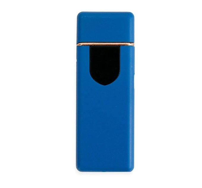 Електрозапальничка USB ZGP ABS, сенсорна електрична запальничка спіральна. Колір: синій