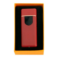 Электрозажигалка USB ZGP ABS, сенсорная зажигалка электрическая спиральная. Цвет: красный