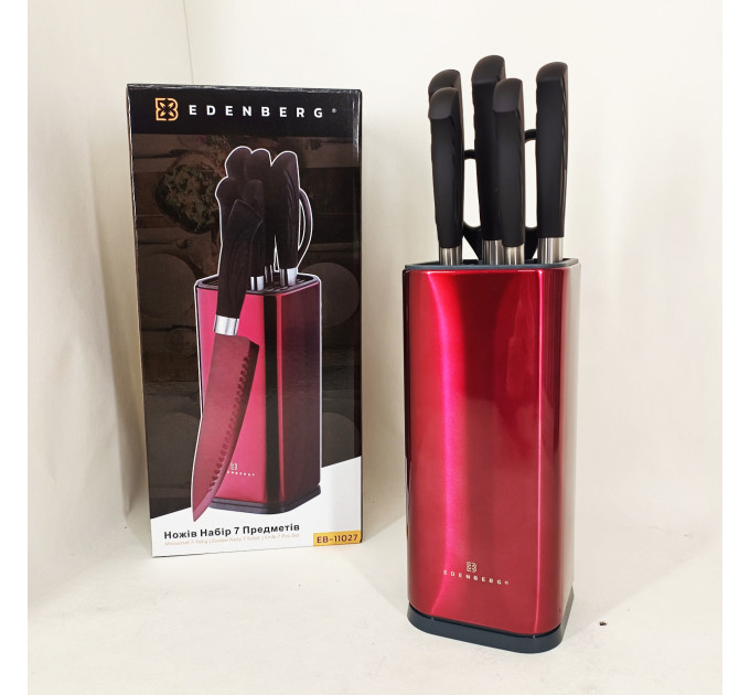 Набір ножів Edenberg EB-11027 7 предметів Red