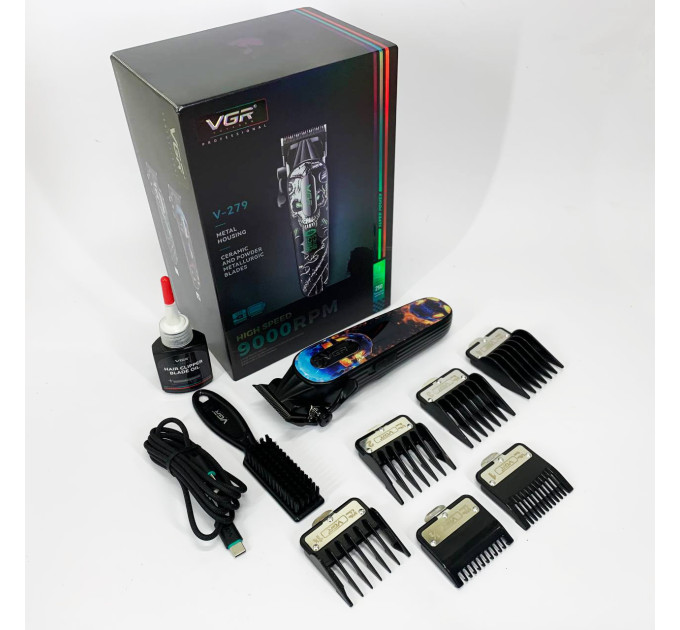 Акумуляторна машинка для стрижки VGR V-279 RED