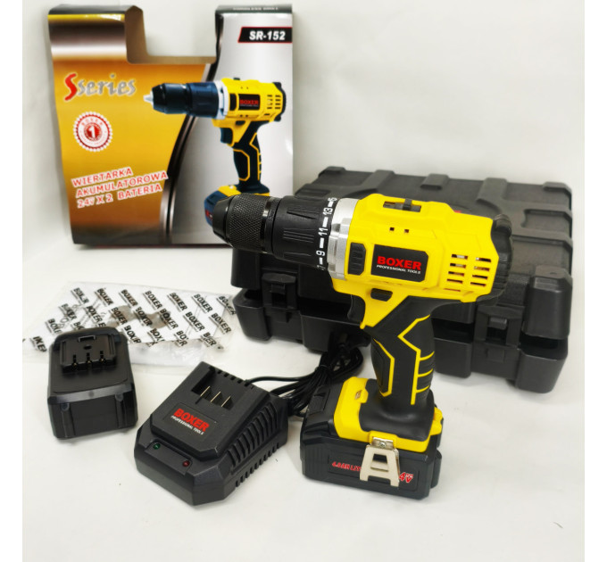 Портативний акумуляторний шуруповерт Boxer SR-152 24В