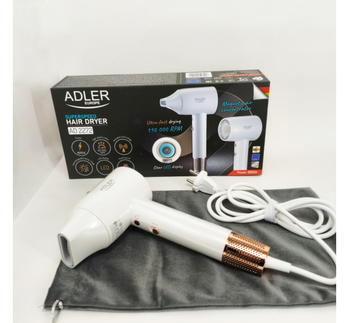 Фен с ионизацией Adler AD 2272 1800Вт