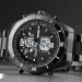 Часы наручные мужские SKMEI 1670BKWT BLACK-WHITE, Армейские часы противоударное