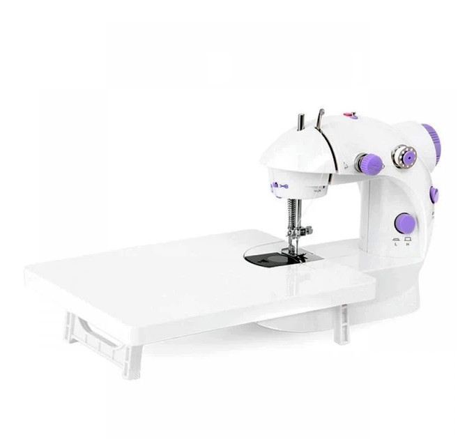 Мини швейная машинка 4 в 1 с педалью и адаптером Mini Sewing Machine FHSM 202 с доской