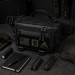 Тактична сумка-бананка через плече чорна з Cordura 1000D, поясна чоловіча сумка з VELCRO та карабіном