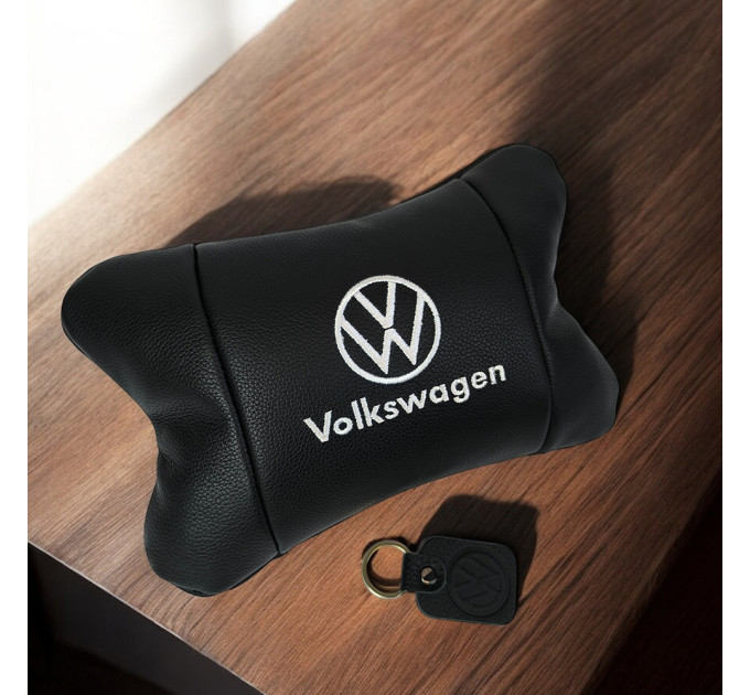 Шкіряна подушка на підголівник Volkswagen – ортопедична для авто