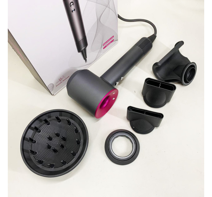 Фен Super Hair Dryer з 5 насадками для швидкого сушіння та укладання волосся