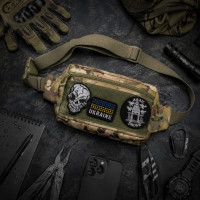 Тактическая сумка-бананка Multicam для патчей и шевронов Cordura, поясная сумка унисекс 25×17×7 см