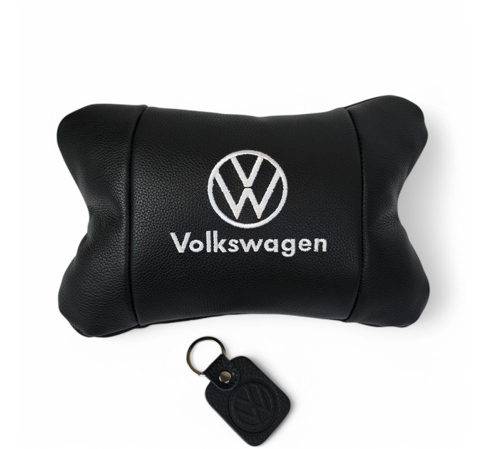 Шкіряна подушка на підголівник Volkswagen – ортопедична для авто