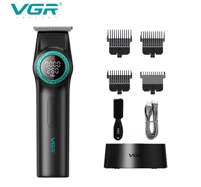 Тример VGR V-977 BLACK, регулювання потужності 6000 - 8000 RPM