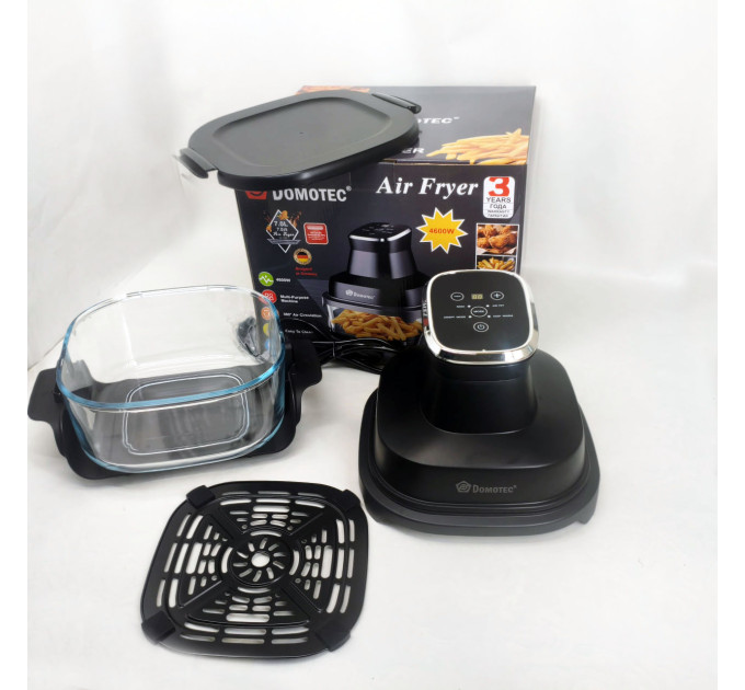 Аэрофритюрница аэрогриль Air Fryer Domotec MS-3228 с LED-экраном для жарки без масла 4600 Вт на 7 л